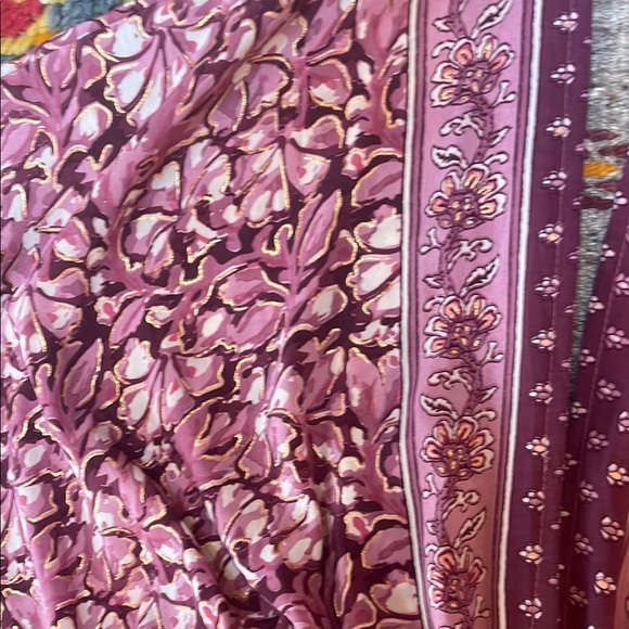 White Waves Kimono Wide Leg Jumpsuit - Picture 6 of 8